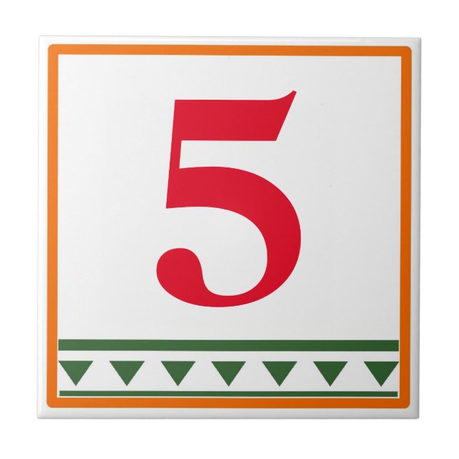 Letras e Números Vermelhos Italianos, editar númer (Frente)