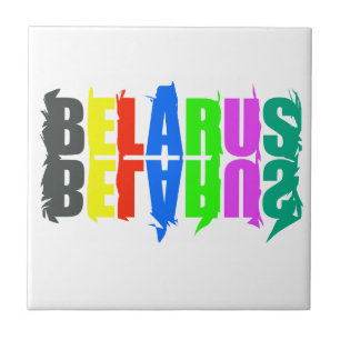 Letras Felizes Coloridas da Bielorrússia