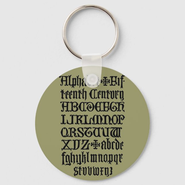 Letras Góticas Chaveiro (Frente)