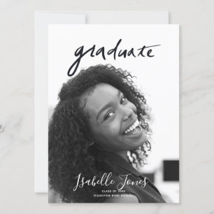 Letras Manuscritas Graduação de Fotos Minimalist