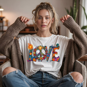 Letras Psicodélicas de Amor Hippie Retrô