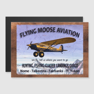 Letreiro de Aviação Vintage Flying Moose