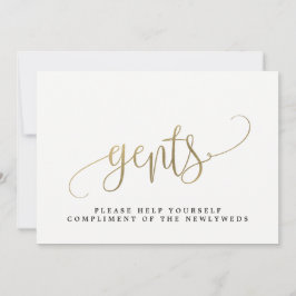 Letreiro de Banheiro de Noivo - Caligrafia Adoráve