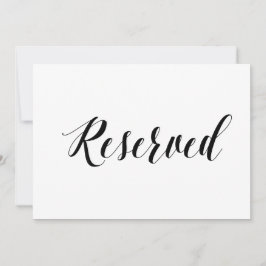 Letreiro de Casamento Estilo Caligráfico "Reservad