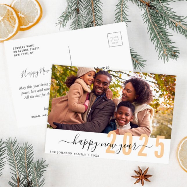 Letreiro moderno cartão postal de Ano Novo (Criador carregado)