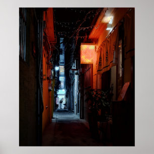 Letreiro Neon de Alley de Seul 20x24 Impressão de 