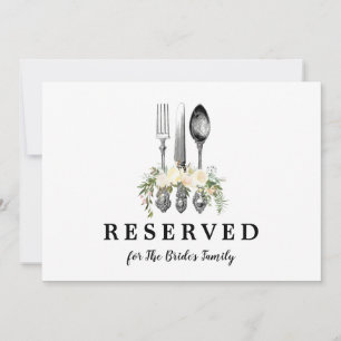 letreiro reservado para família etc cartão editáve
