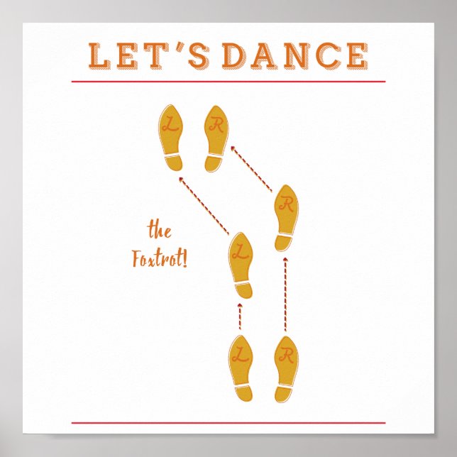 Let's Dance The Foxtrot Poster (Frente)