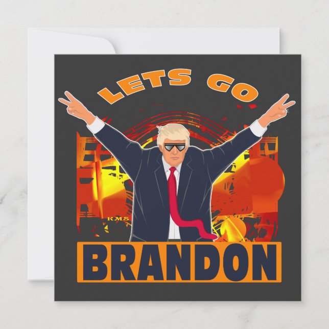 Let's Go Brandon Funny Anti Biden Trump Political  (Frente)