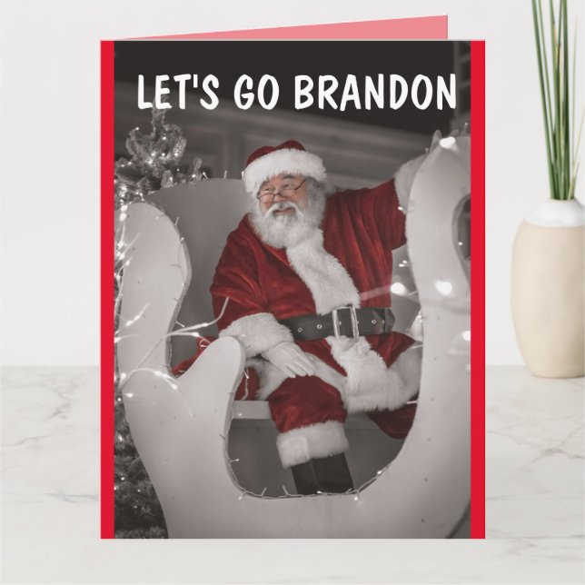 LET'S GO BRANDON NATAL CARTÕES OVERSIZED (Frente)