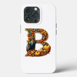 Letter B in Thanksgiving style