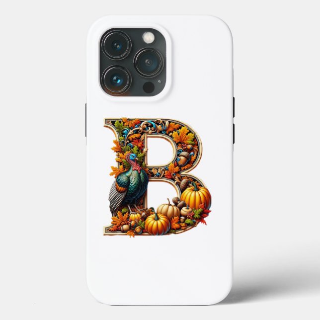 Letter B in Thanksgiving style (Verso)