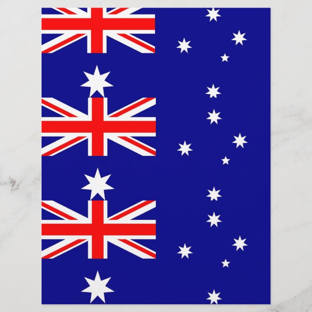 Letterhead com Bandeira da Austrália (Frente)