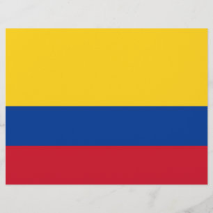 Letterhead com bandeira da Colômbia