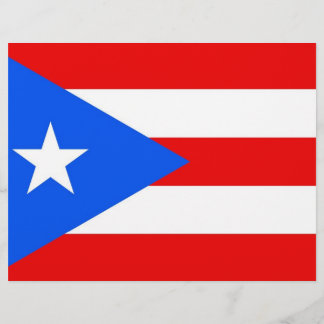 Letterhead com bandeira de Porto Rico, EUA