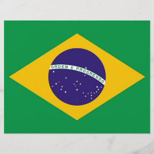 Letterhead com bandeira do Brasil