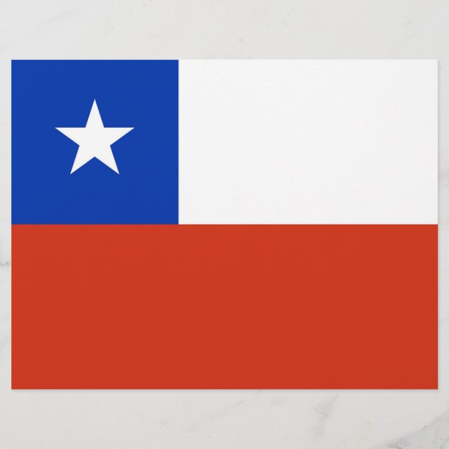 Letterhead com Bandeira do Chile (Frente)