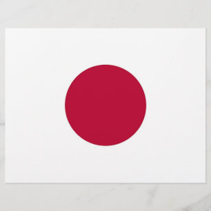 Letterhead com bandeira do Japão