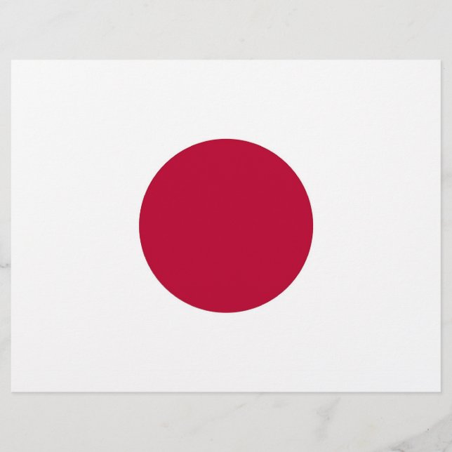 Letterhead com bandeira do Japão (Frente)