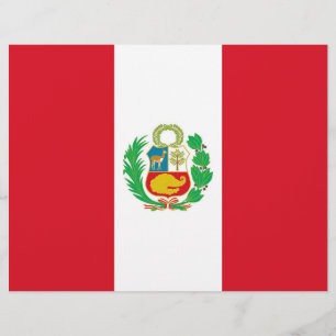 Letterhead com bandeira do Peru