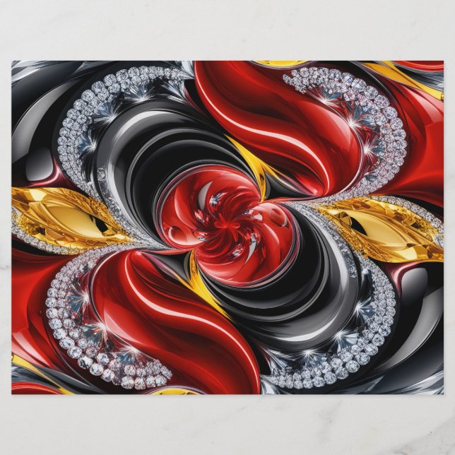 Letterhead com Design de cores alemãs (Frente)