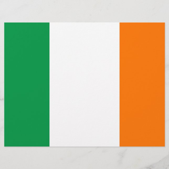 Letterhead com Flag da Irlanda (Frente)