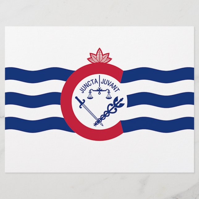 Letterhead com Flag de Cincinnati, Ohio (Frente)