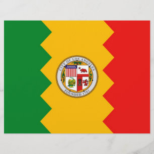 Letterhead com Flag de Los Angeles, Califórnia