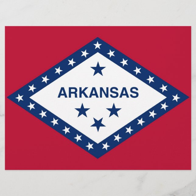 Letterhead com Flag do Arkansas (Frente)