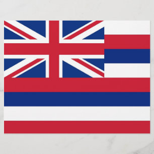 Letterhead com Flag do Havaí, EUA