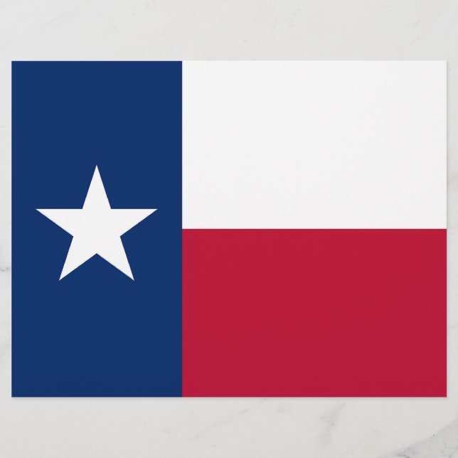 Letterhead com Flag do Texas, EUA (Frente)