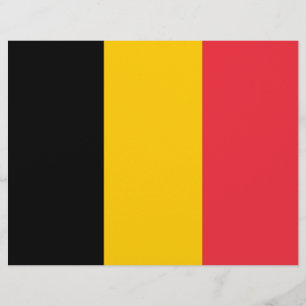 Letterhead com pavilhão da Bélgica