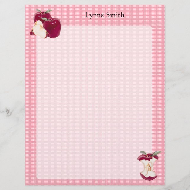 Letterhead da Apple Personalizada (Frente)