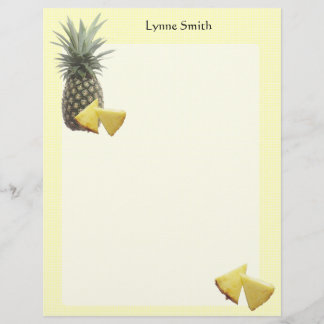 Letterhead de ananás personalizado