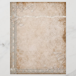 Letterhead de rendas simples