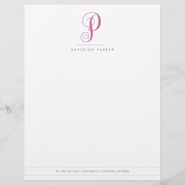 Letterhead Monograma | Compro Monograma (Frente)