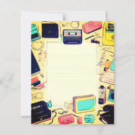Letterhead retrô dos anos 90