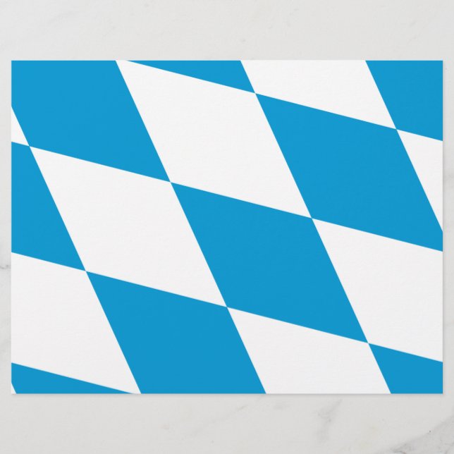 Letterhead with Flag of Bavaria, Alemanha (Frente)
