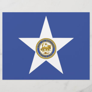 Letterhead with Flag of Houston, EUA