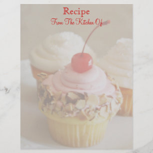 Letttítulo de receita de Cupcake de cereja