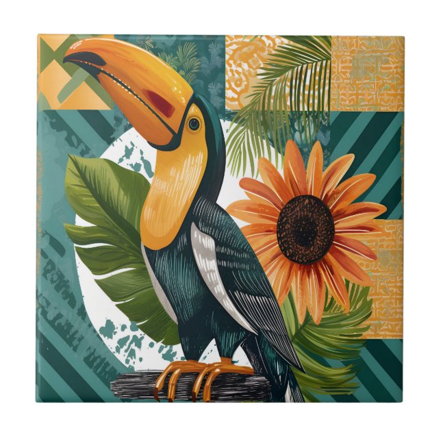 Leuchtender Tukan in tropischer Harmonie (Frente)