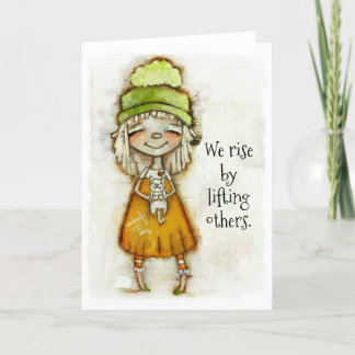 Levantamos - Cartão de encorajamento (dentro do va