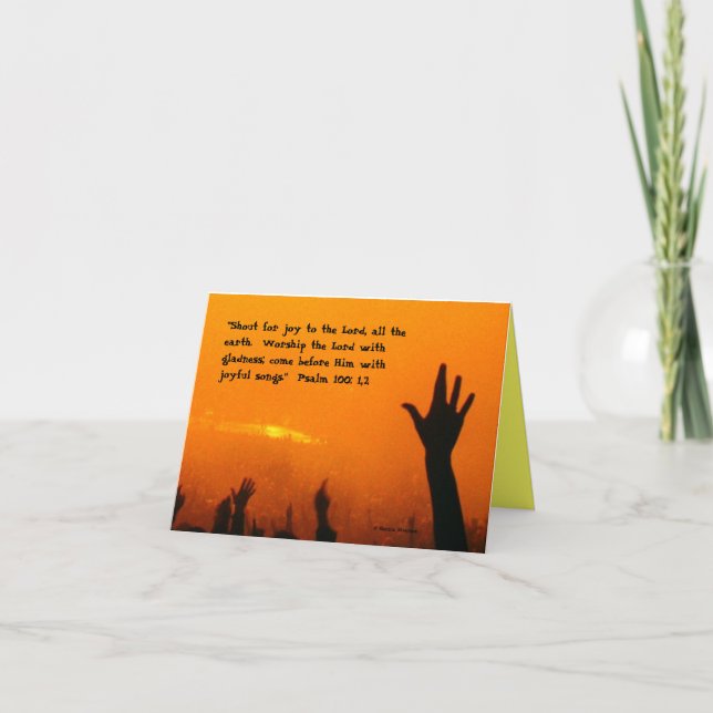 Levante As Mãos Avisando Cartões (Frente)