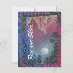 "Levante e brilhe... É Hora de Ir!" Cartão Pensaco