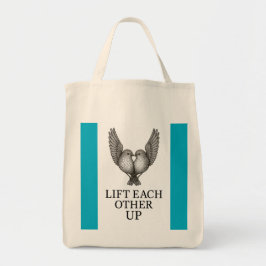 "Levante Um Ao Outro" Pássaros. Bolsa Tote