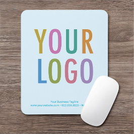 Leve, Baby Blue Mouse Pad Logotipo Personalizado