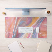 Leve Cor-de-rosa Amarelo Roxo Marble Adicionar Mon