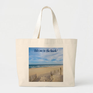 Leve-me à praia! Bolsa de canvas Jumbo