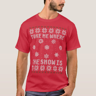 Leve-Me Onde Está O Suéter Feio De Natal Da Neve