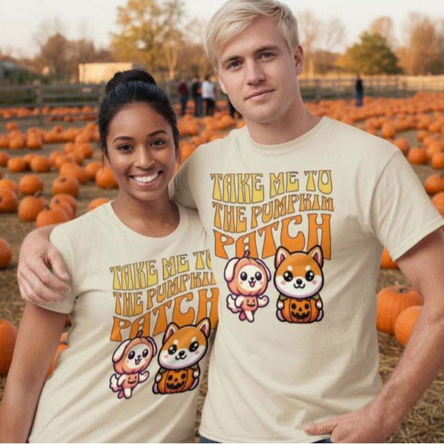 Leve-me para a Camisa de Abóbora para Pumpkin Patc (Take Me to the Pumpkin Patch Shirt for Dog Lovers)